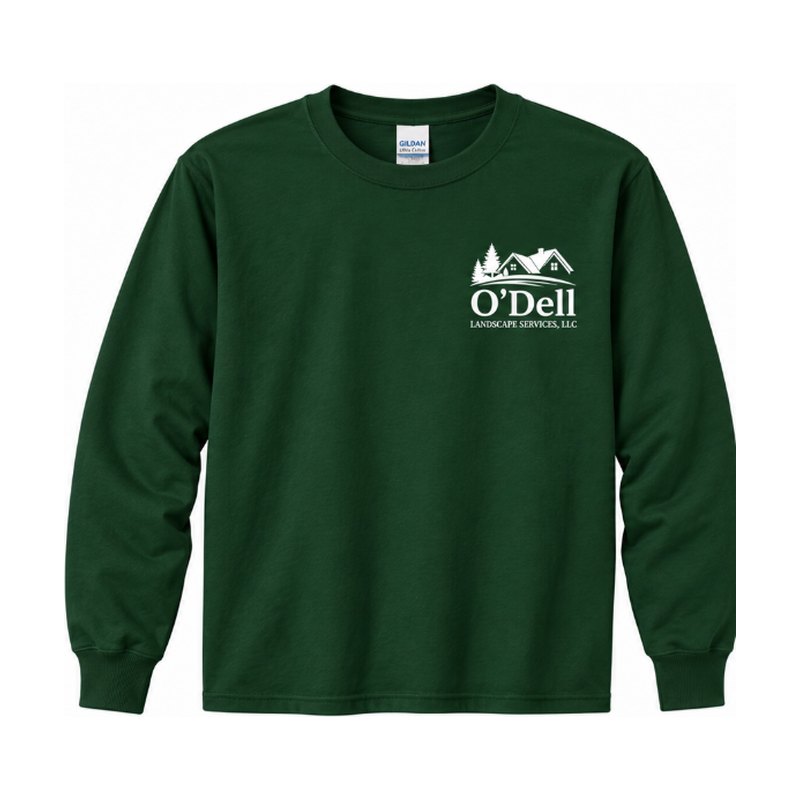 Long Sleeve Tee - Forest Green, front