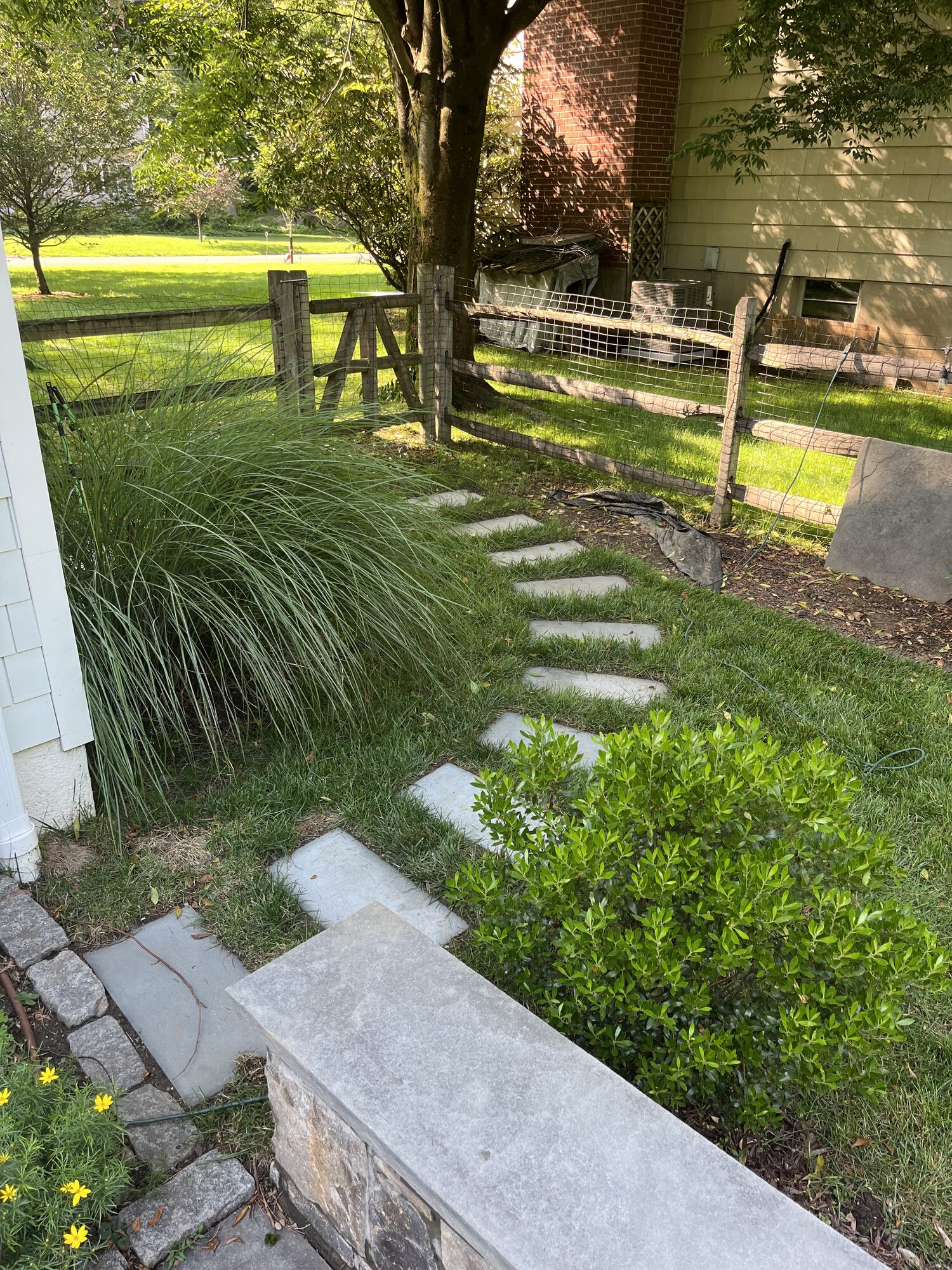 Stepping stone garden path